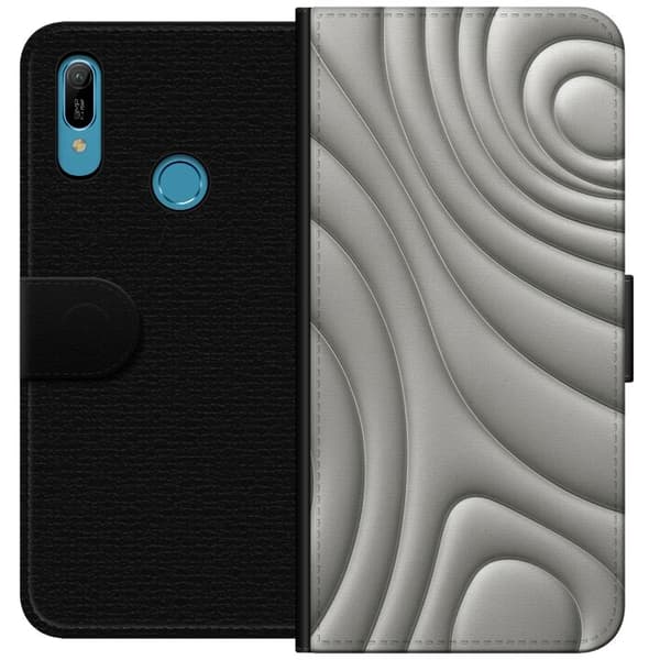 Huawei Y6 (2019) Lompakkokotelo Hopea-aallot