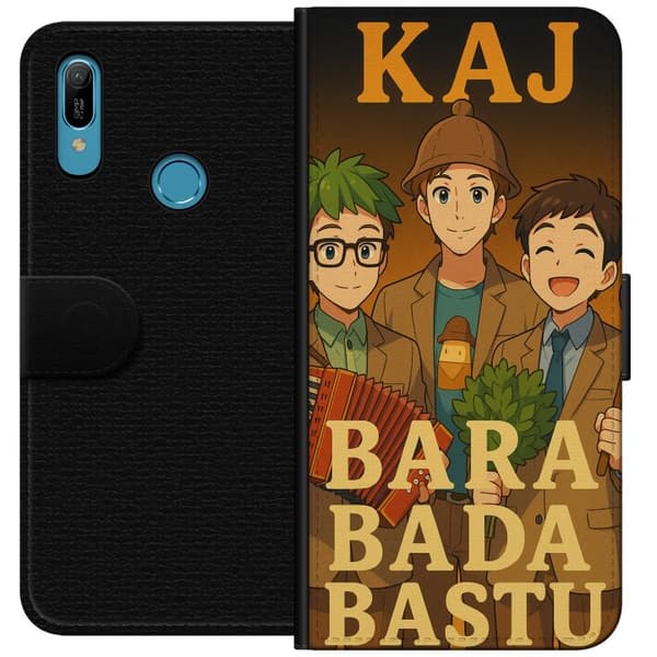 Huawei Y6 (2019) Tegnebogsetui KAJ Bara kun bader i saunaen