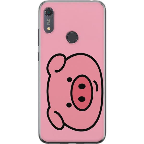 Huawei Y6s (2019) Genomskinligt Skal Kawaii Piggy