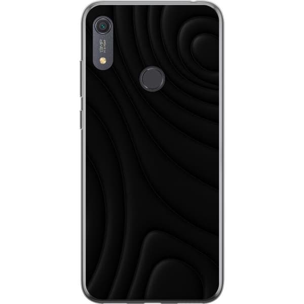 Huawei Y6s (2019) Gennemsigtig cover Sorte Bølger