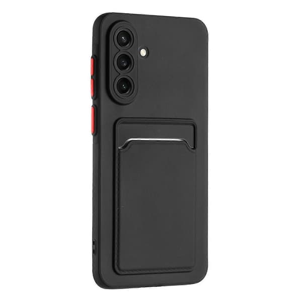 Samsung Galaxy A36 skal mobilskal korthållare slot svart