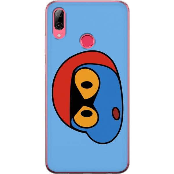 Huawei Y7 (2019) Gennemsigtig cover Bold Bot Head