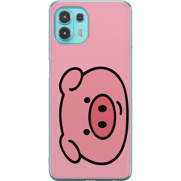 Motorola Edge 20 Lite Genomskinligt Skal Kawaii Piggy