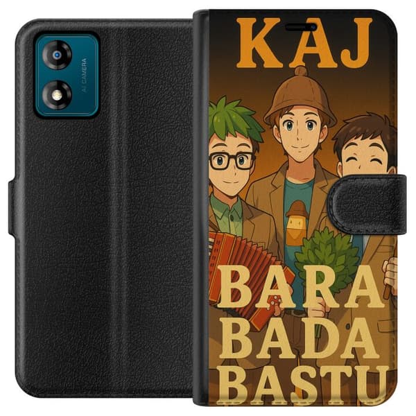 Motorola Moto E13 Lompakkokotelo KAJ Bara vain kylpeä saunassa