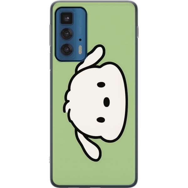 Motorola Edge 20 Pro Gennemsigtig cover Snoopy Flip
