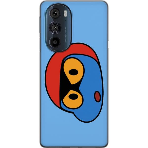 Motorola Edge 30 Pro Läpinäkyvä kuori Bold Bot Head