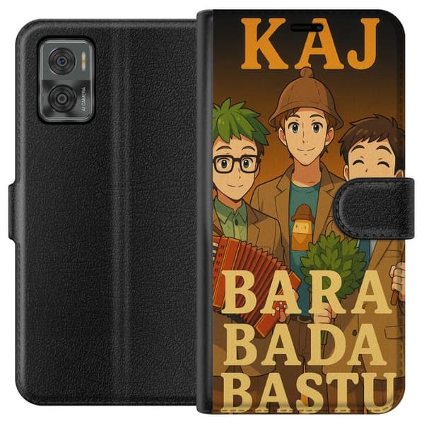 Motorola Moto E22i Lommeboketui KAJ Bara bare bade i badstuen