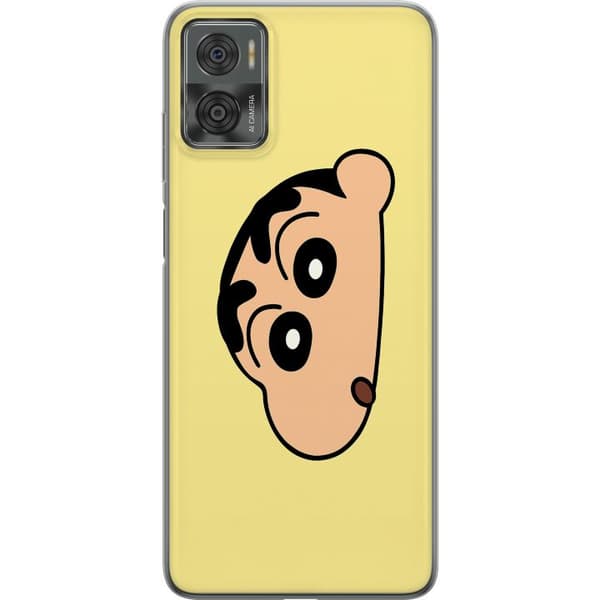 Motorola Moto E22i Genomskinligt Skal Peeking Shinchan
