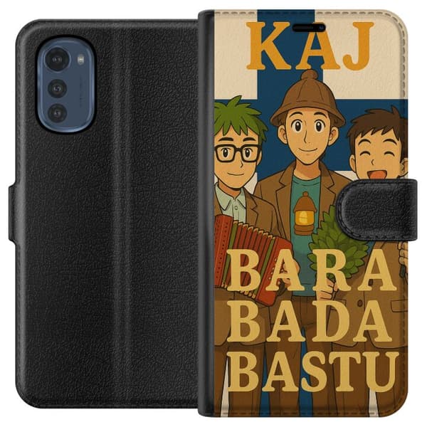 Motorola Moto E32s Lommeboketui Bare ta en badstu KAJ