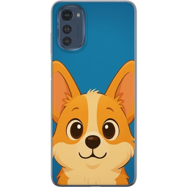 Motorola Moto E32s Gennemsigtig cover Hello Corgi
