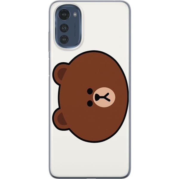 Motorola Moto E32s Gjennomsiktig deksel line friends brown