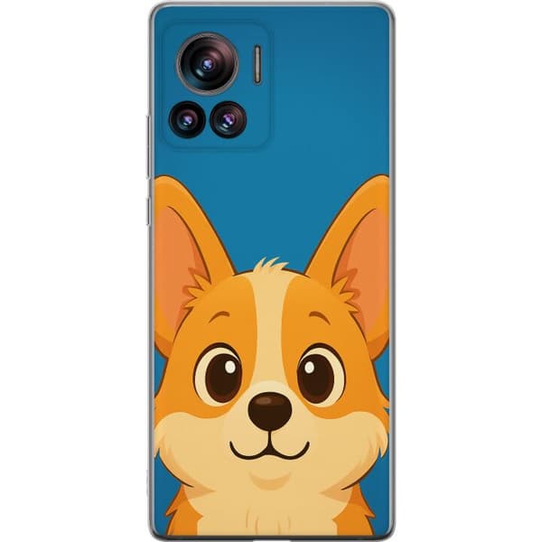 Motorola Edge 30 Ultra Läpinäkyvä kuori Hello Corgi