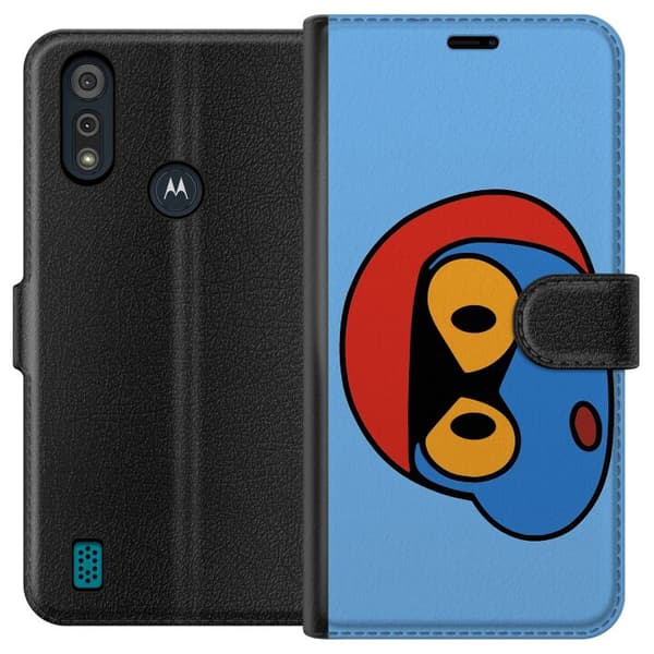 Motorola Moto E6i Tegnebogsetui Bold Bot Head
