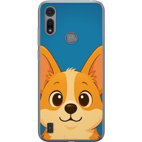 Motorola Moto E6i Gjennomsiktig deksel Hello Corgi
