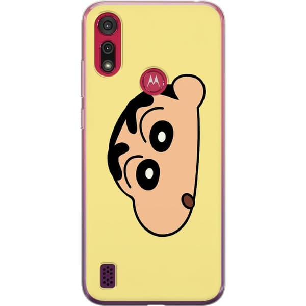 Motorola Moto E6s (2020) Läpinäkyvä kuori Peeking Shinchan