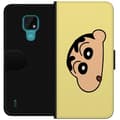Miniatyrbild 1 av 3: Motorola Moto E7 Plånboksfodral Peeking Shinchan