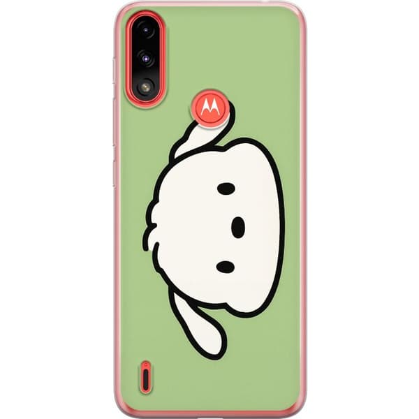 Motorola Moto E7 Power Gennemsigtig cover Snoopy Flip