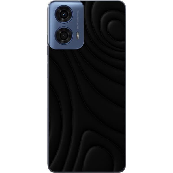 Motorola Moto G04 Läpinäkyvä kuori Tummat Aallot