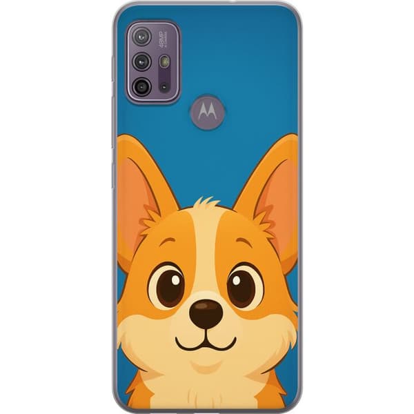 Motorola Moto G10 Läpinäkyvä kuori Hello Corgi