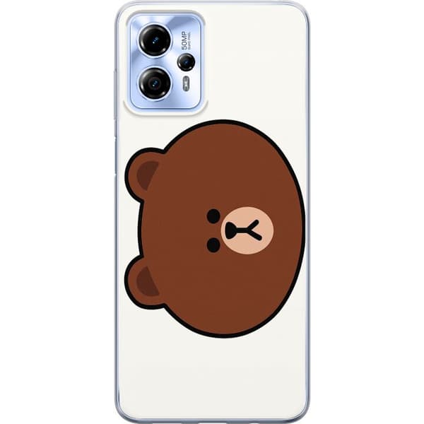 Motorola Moto G13 Genomskinligt Skal Round Bear