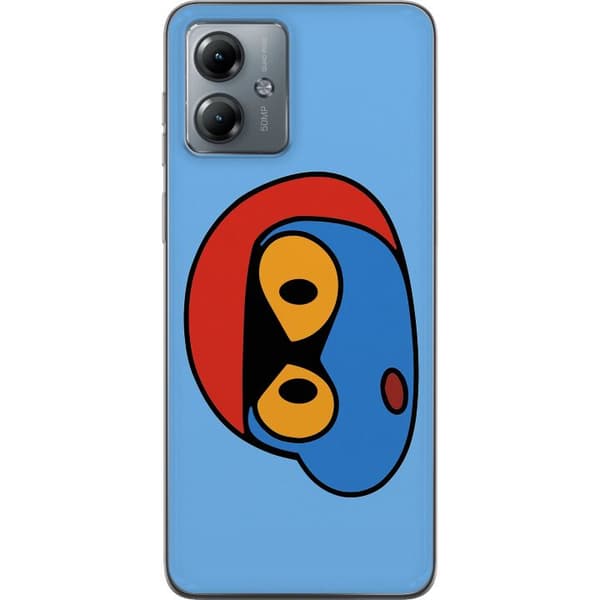 Motorola Moto G14 Genomskinligt Skal Bold Bot Head