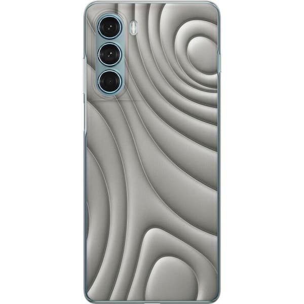 Motorola Moto G200 5G Läpinäkyvä kuori Hopea-aallot