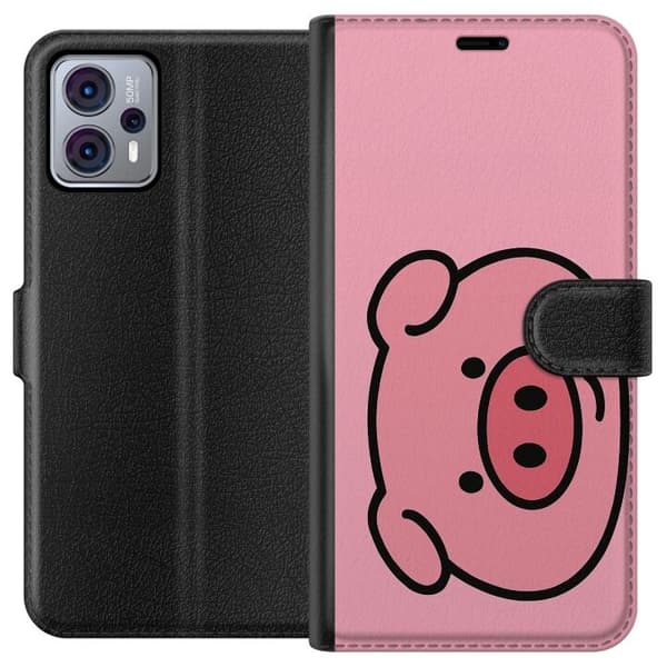 Motorola Moto G23 Lommeboketui Kawaii Piggy