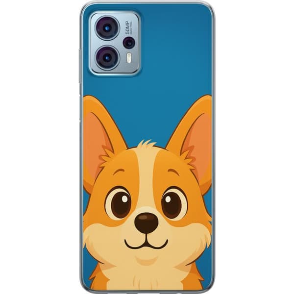 Motorola Moto G23 Gjennomsiktig deksel Hello Corgi