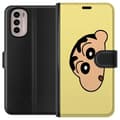 Miniatyrbillede 1 af 3: Motorola Moto G31 Tegnebogsetui Peeking Shinchan