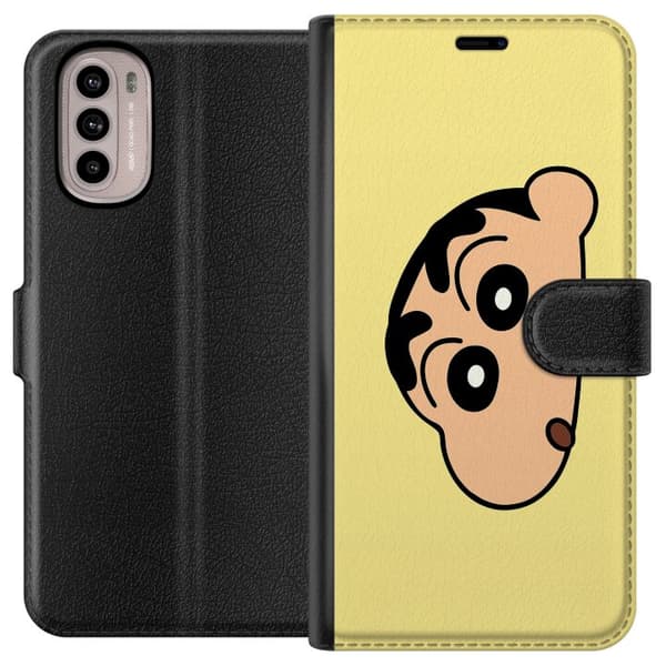 Motorola Moto G31 Tegnebogsetui Peeking Shinchan