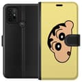 Miniatyrbillede 1 af 3: Motorola Moto G30 Tegnebogsetui Peeking Shinchan