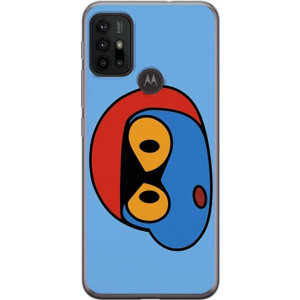 Motorola Moto G30 Gjennomsiktig deksel Bold Bot Head