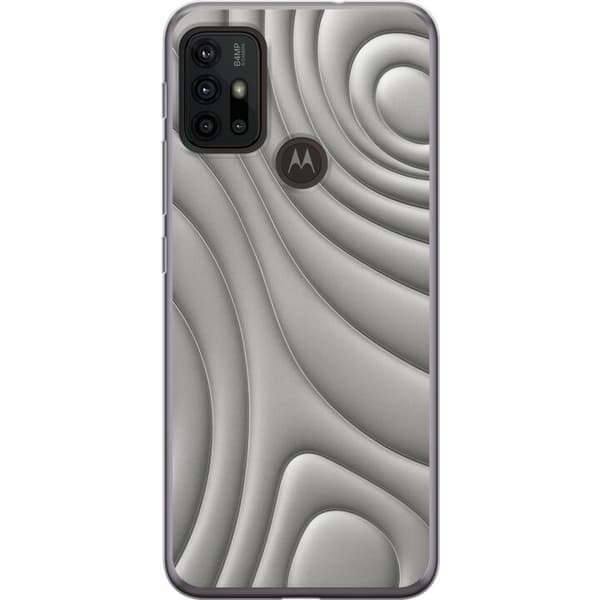 Motorola Moto G30 Gennemsigtig cover Sølvbølger