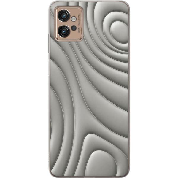 Motorola Moto G32 Gennemsigtig cover Sølvbølger