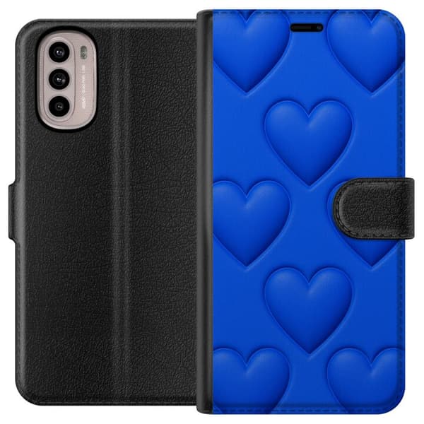 Motorola Moto G41 Plånboksfodral Blue Hearts