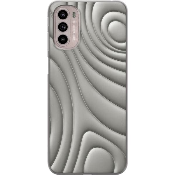 Motorola Moto G41 Gennemsigtig cover Sølvbølger