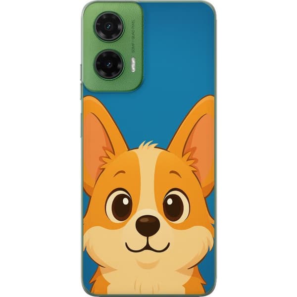 Motorola Moto G35 Genomskinligt Skal Hello Corgi