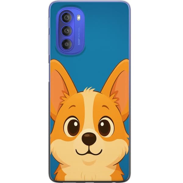 Motorola Moto G51 5G Gjennomsiktig deksel Hello Corgi