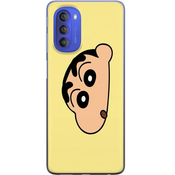 Motorola Moto G51 5G Gennemsigtig cover Peeking Shinchan