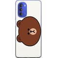 Miniatyrbilde 1 av 3: Motorola Moto G51 5G Gjennomsiktig deksel line friends brown