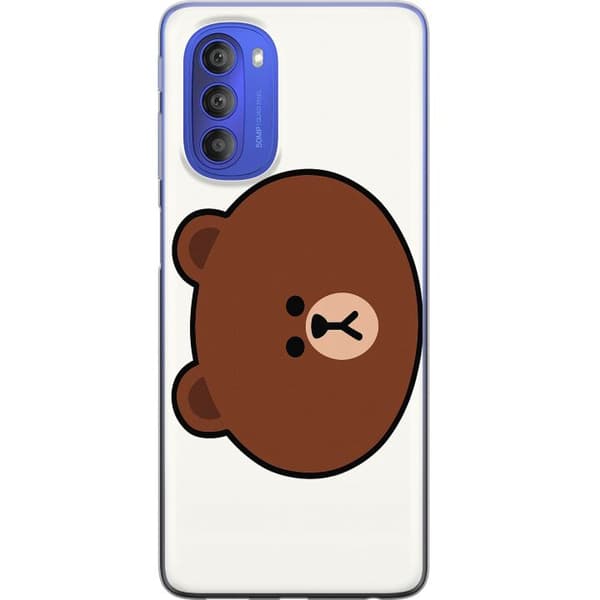 Motorola Moto G51 5G Gjennomsiktig deksel line friends brown