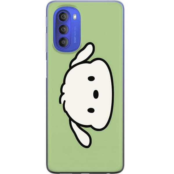 Motorola Moto G51 5G Gennemsigtig cover Snoopy Flip