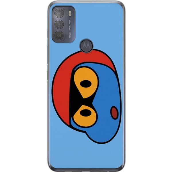 Motorola Moto G50 Gjennomsiktig deksel Bold Bot Head