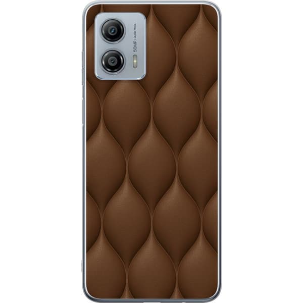 Motorola Moto G53 Genomskinligt Skal Cocoa Scales