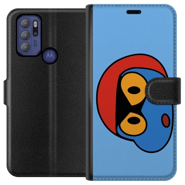 Motorola Moto G60S Lompakkokotelo Bold Bot Head