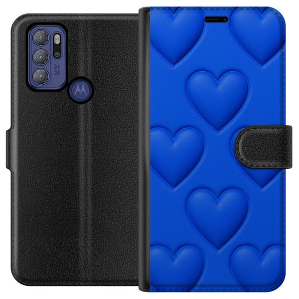 Motorola Moto G60S Plånboksfodral Blue Hearts