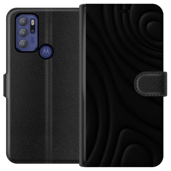 Motorola Moto G60S Plånboksfodral Black Waves