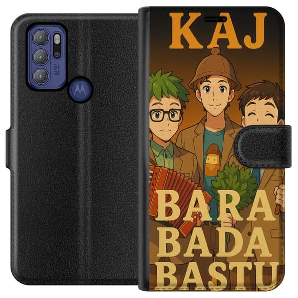 Motorola Moto G60S Lompakkokotelo KAJ Bara vain kylpeä saunassa
