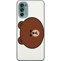 Miniatyrbild 1 av 3: Motorola Moto G62 5G Genomskinligt Skal line friends brown