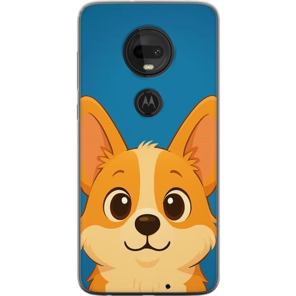 Motorola Moto G7 Läpinäkyvä kuori Hello Corgi